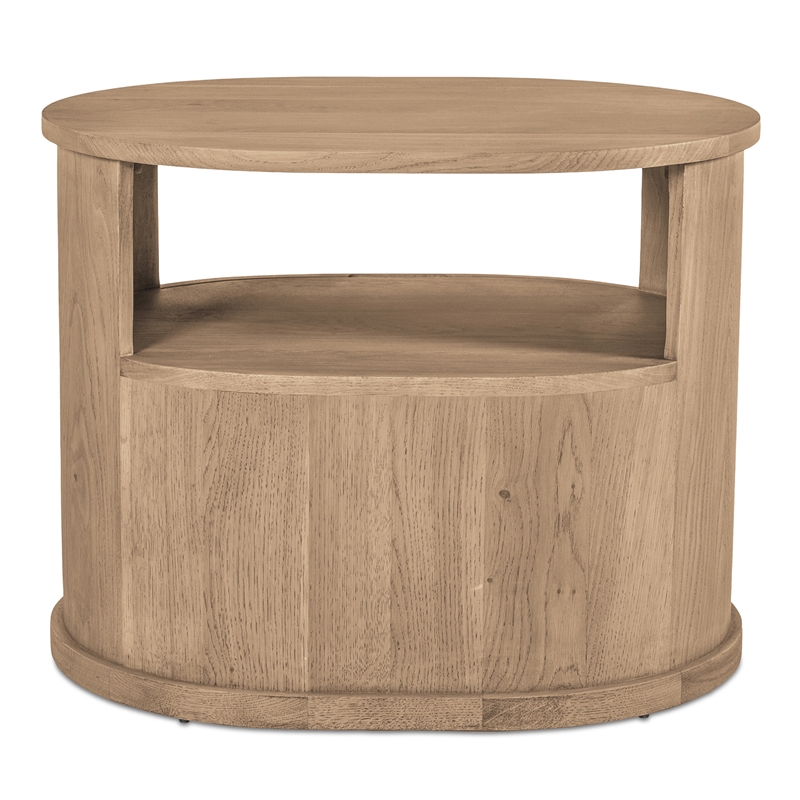 Moe's Home Collection Tommy 1-Drawer Wood Bedroom Nightstand in Natural
