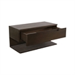 Moe's Home Collection Jonah 1-Drawer Wood Bedroom Nightstand in Brown