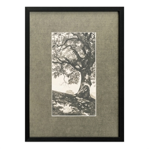 Moe's Home Collection Arise Framed Paper Print with Matte Black Border