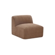 Moe's Home Collection Isla Slipper Chair Fabric Brown