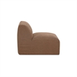 Moe's Home Collection Isla Slipper Chair Fabric Brown