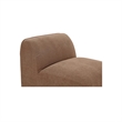 Moe's Home Collection Isla Slipper Chair Fabric Brown