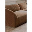 Moe's Home Collection Isla Slipper Chair Fabric Brown
