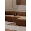 Moe's Home Collection Isla Slipper Chair Fabric Brown