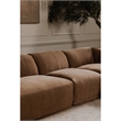 Moe's Home Collection Isla Slipper Chair Fabric Brown