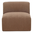 Moe's Home Collection Isla Slipper Chair Fabric Brown