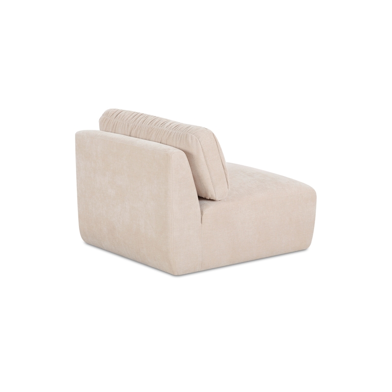 Moe's Home Collection Matina Slipper Chair Fabric Beige