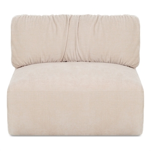 Moe's Home Collection Matina Slipper Chair Fabric Beige