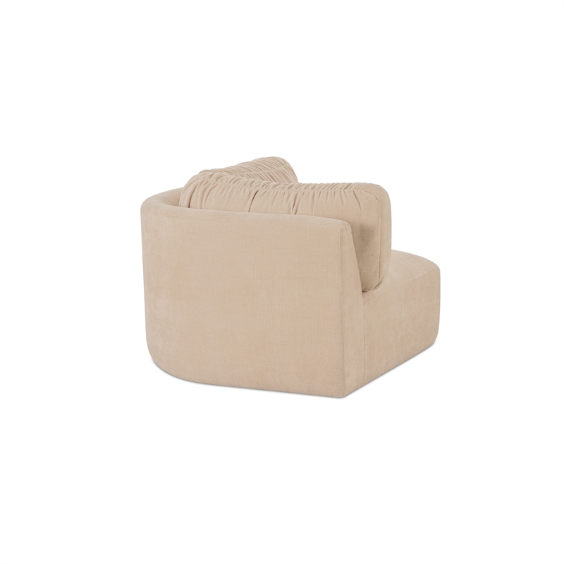 Moe's Home Collection Matina Corner Chair Fabric Beige