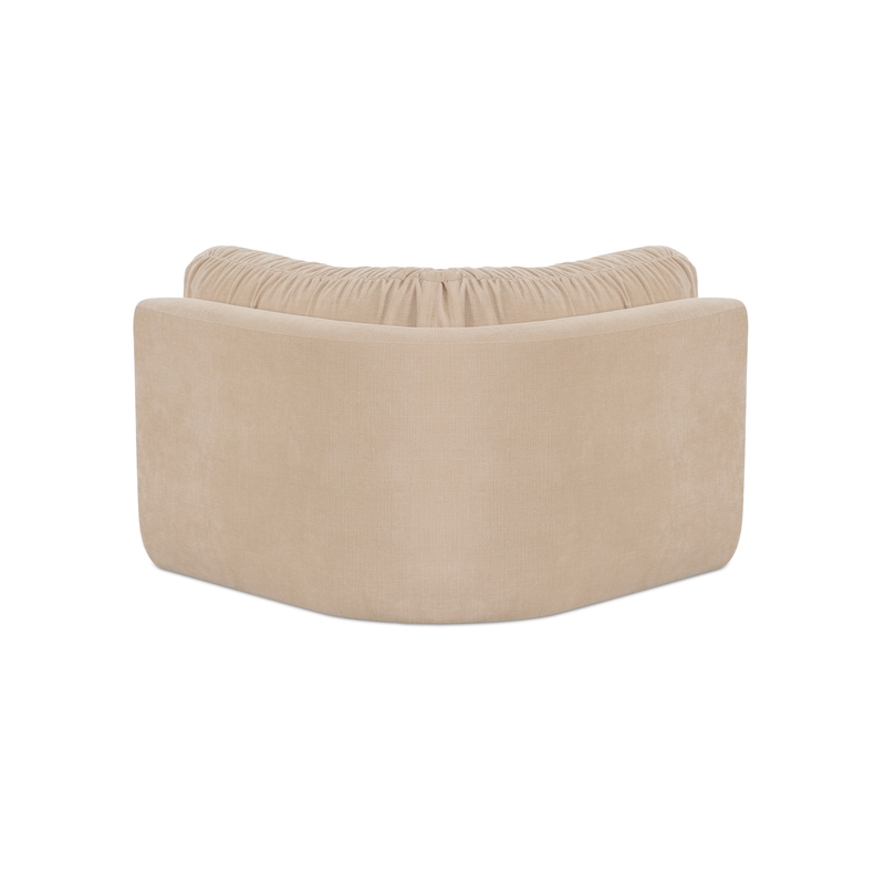 Moe's Home Collection Matina Corner Chair Fabric Beige