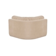 Moe's Home Collection Matina Corner Chair Fabric Beige