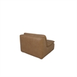 Moe's Home Collection Lino Slipper Chair Leather Brown