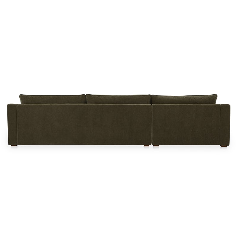 Moe's Home Collection Farrow Modular Sectional Fabric Green