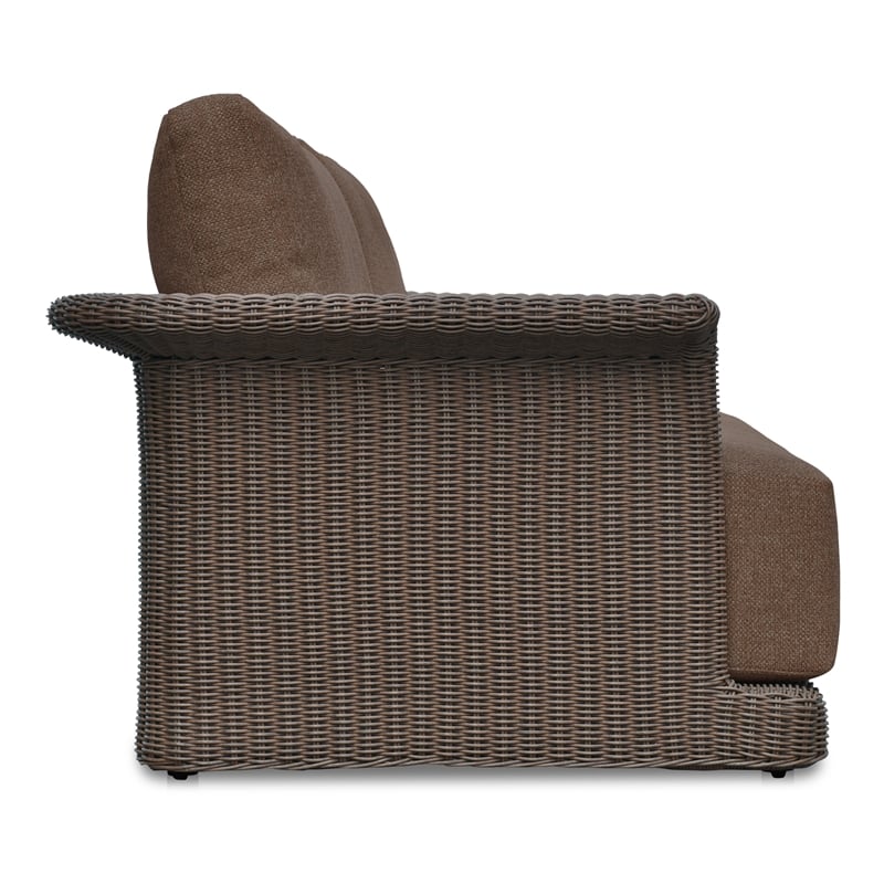 Moe's Home Collection Meredith Sofa Rattan Brown