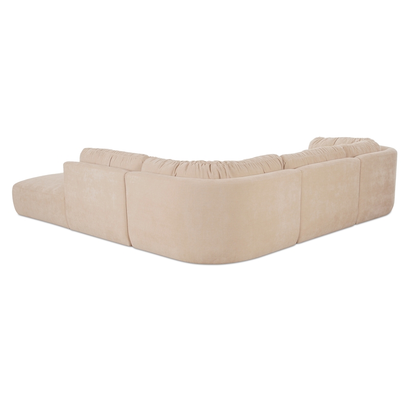 Moe's Home Collection Matina Modular Sectional Fabric Beige