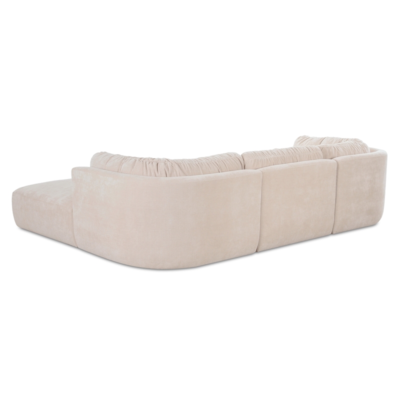 Moe's Home Collection Matina Modular Sectional Fabric Beige