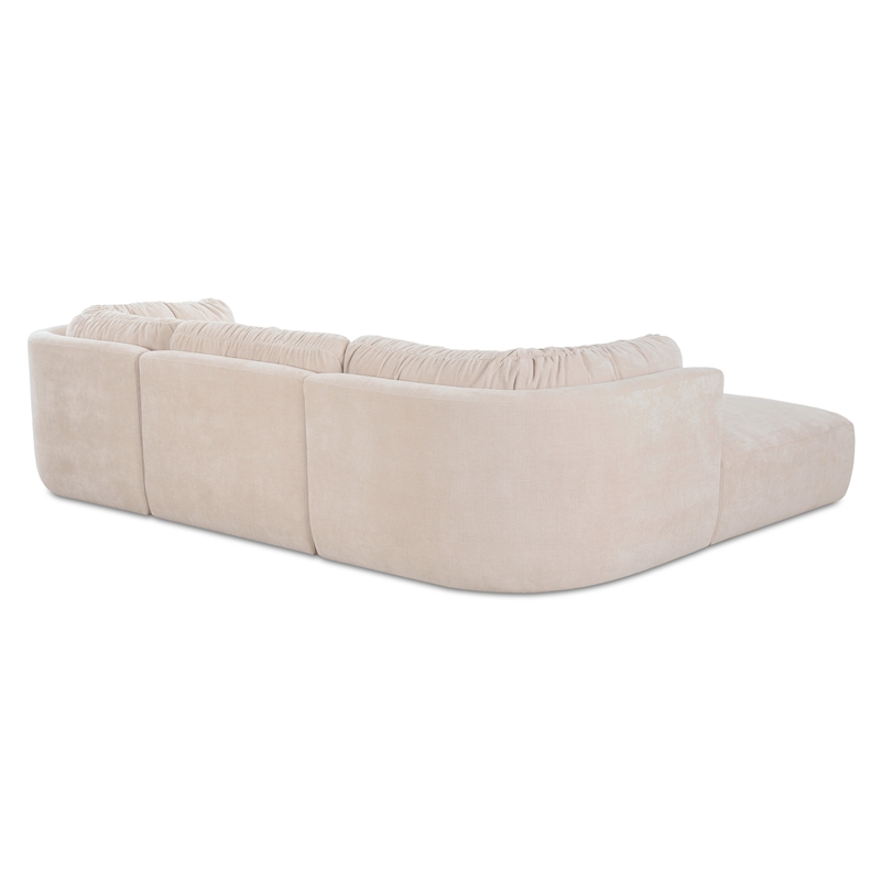 Moe's Home Collection Matina Modular Sectional Fabric Beige