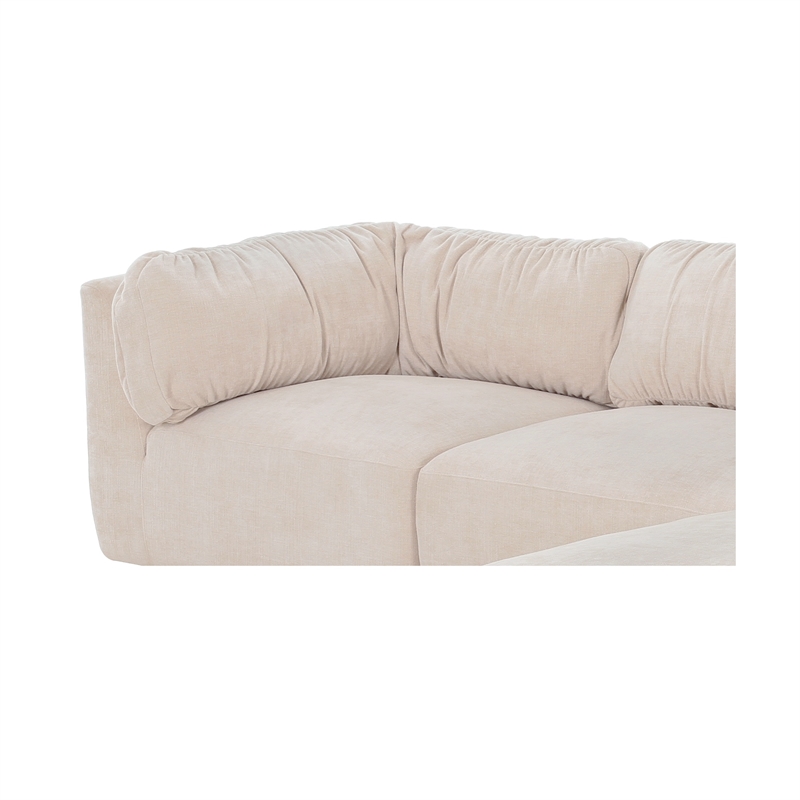 Moe's Home Collection Matina Modular Sectional Fabric Beige
