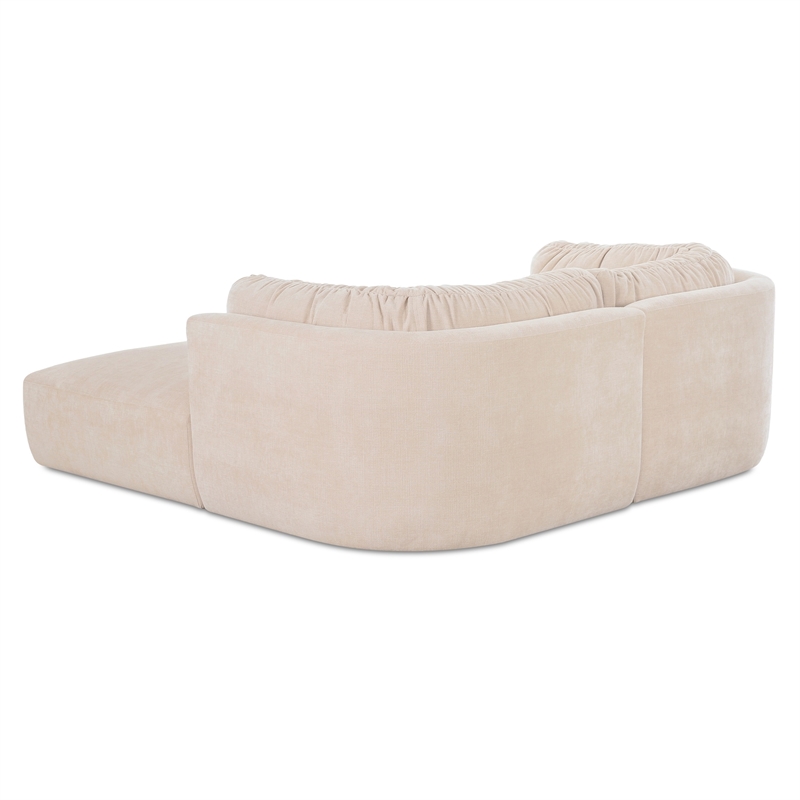 Moe's Home Collection Matina Modular Sectional Fabric Beige