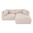Moe's Home Collection Matina Modular Sectional Fabric Beige