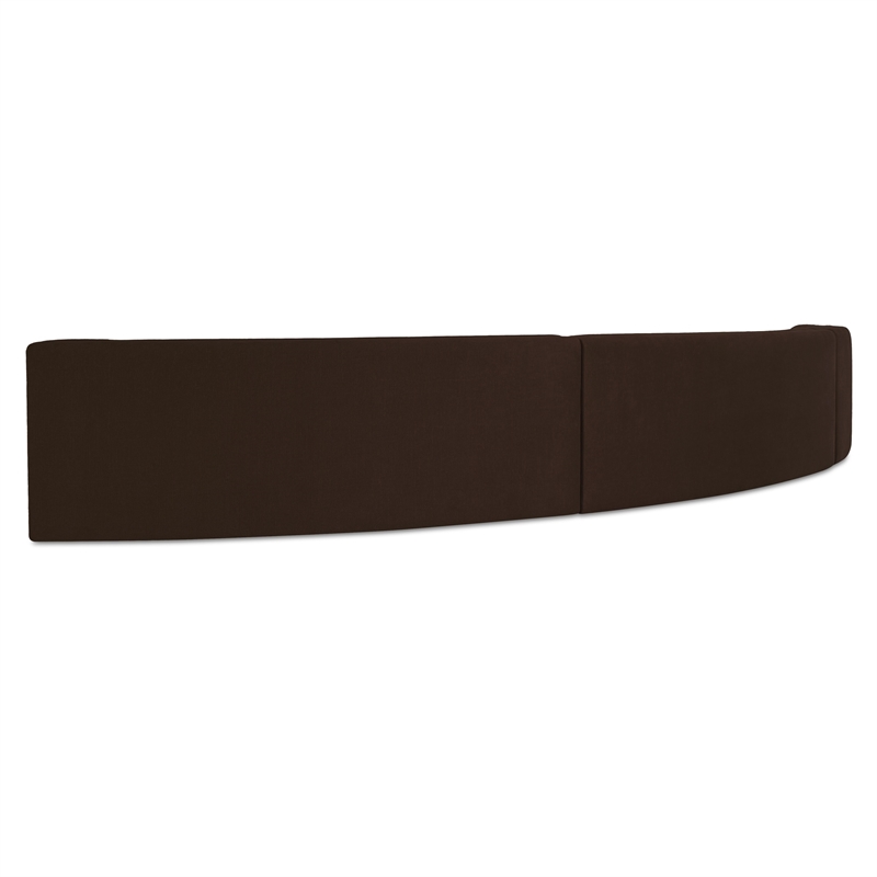 Moe's Home Collection Naomi Modular Sectional Fabric Brown