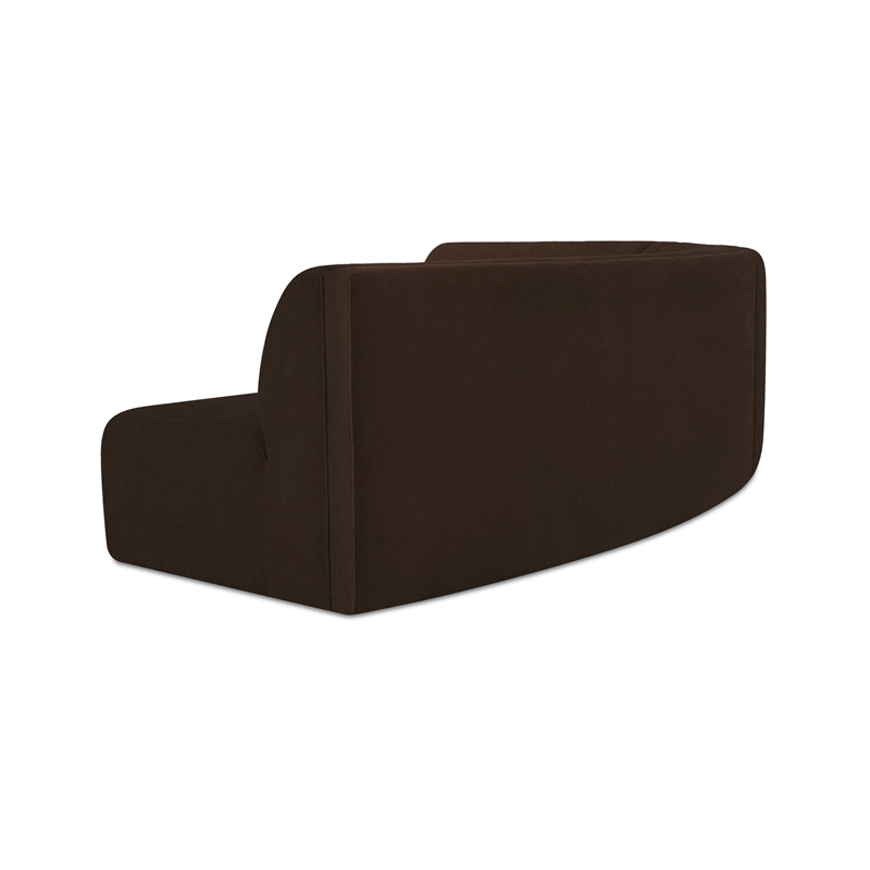 Moe's Home Collection Naomi Modular Sectional Fabric Brown
