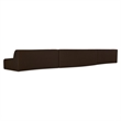 Moe's Home Collection Naomi Modular Sectional Fabric Brown