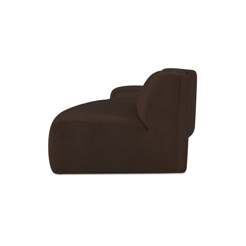 Moe's Home Collection Naomi Modular Sectional Fabric Brown