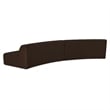 Moe's Home Collection Naomi Modular Sectional Fabric Brown