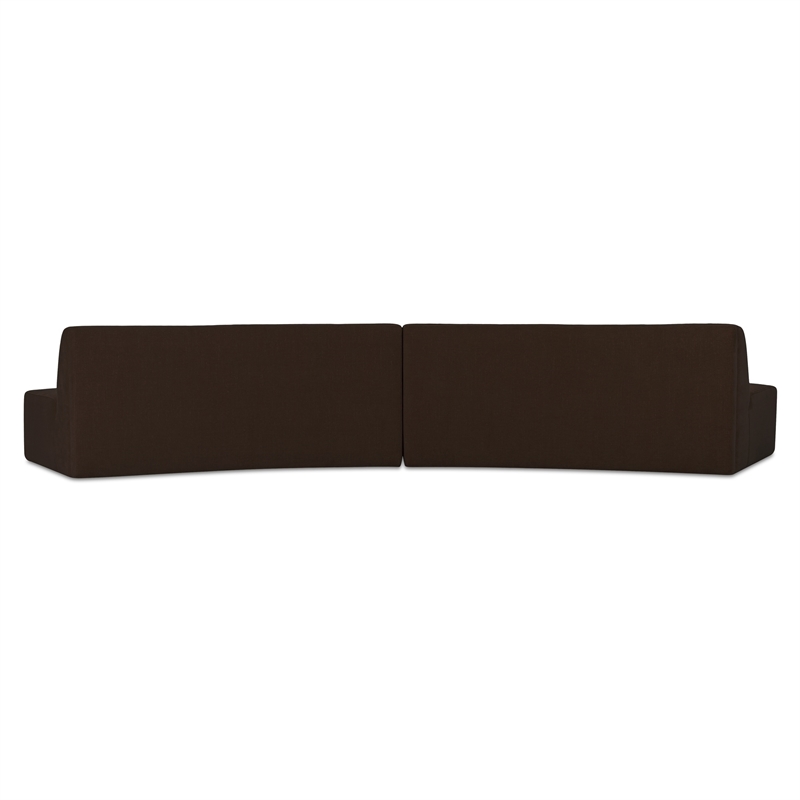 Moe's Home Collection Naomi Modular Sectional Fabric Brown