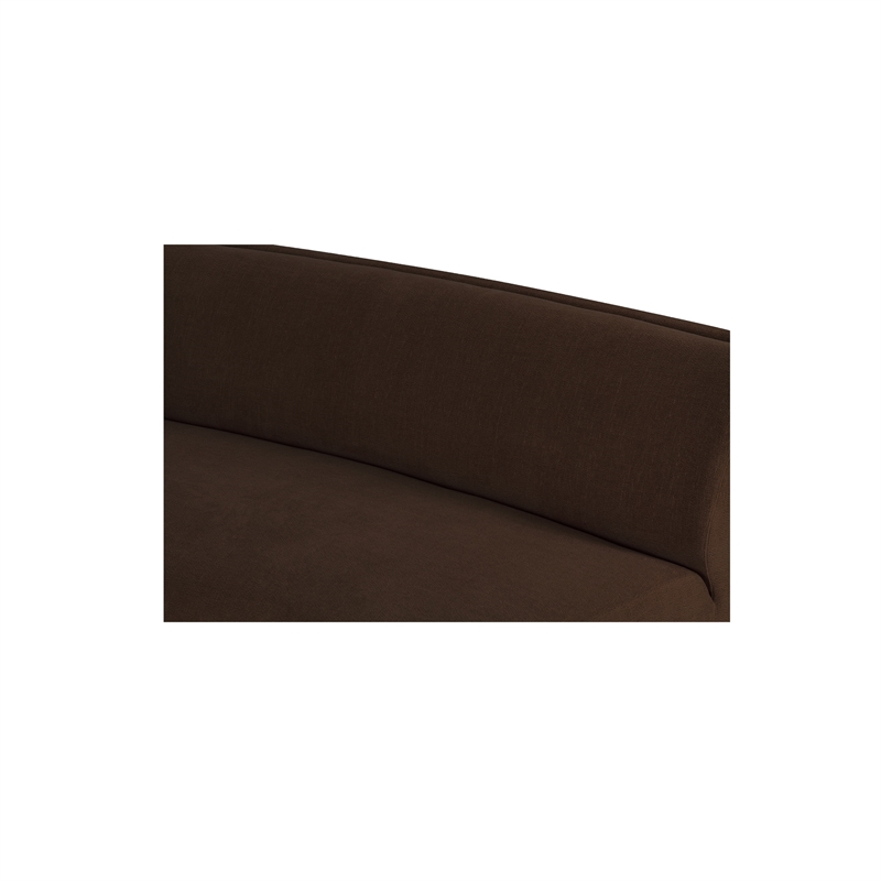 Moe's Home Collection Naomi Modular Sectional Fabric Brown