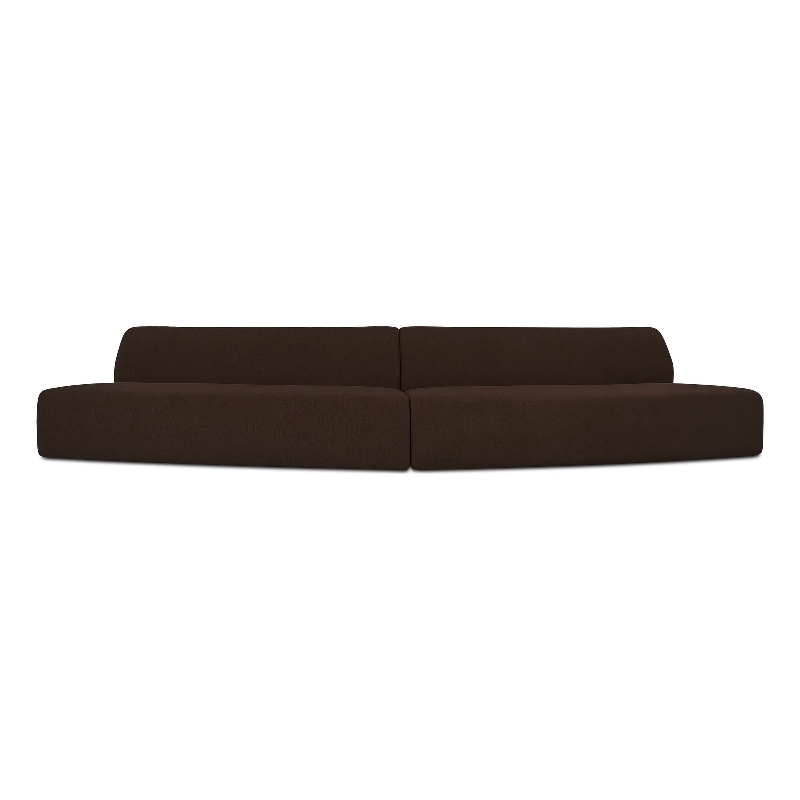 Moe's Home Collection Naomi Modular Sectional Fabric Brown