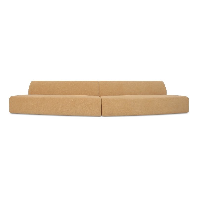 Moe's Home Collection Naomi Modular Sectional Fabric Yellow