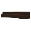 Moe's Home Collection Naomi Modular Sectional Fabric Brown