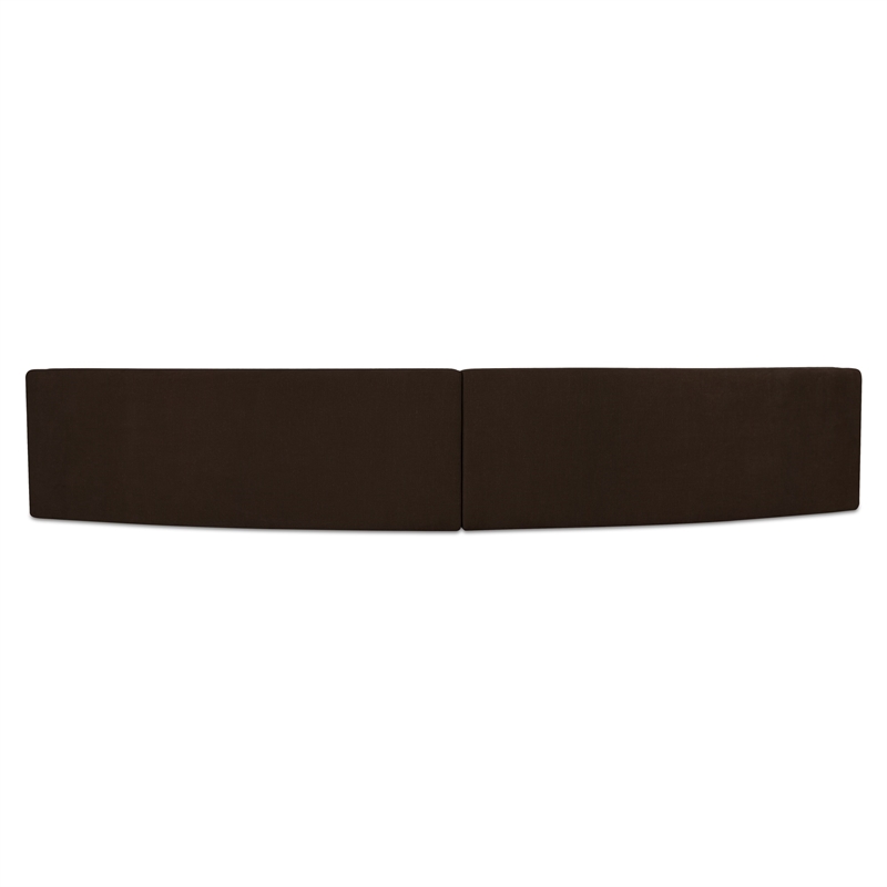 Moe's Home Collection Naomi Modular Sectional Fabric Brown