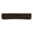 Moe's Home Collection Naomi Modular Sectional Fabric Brown