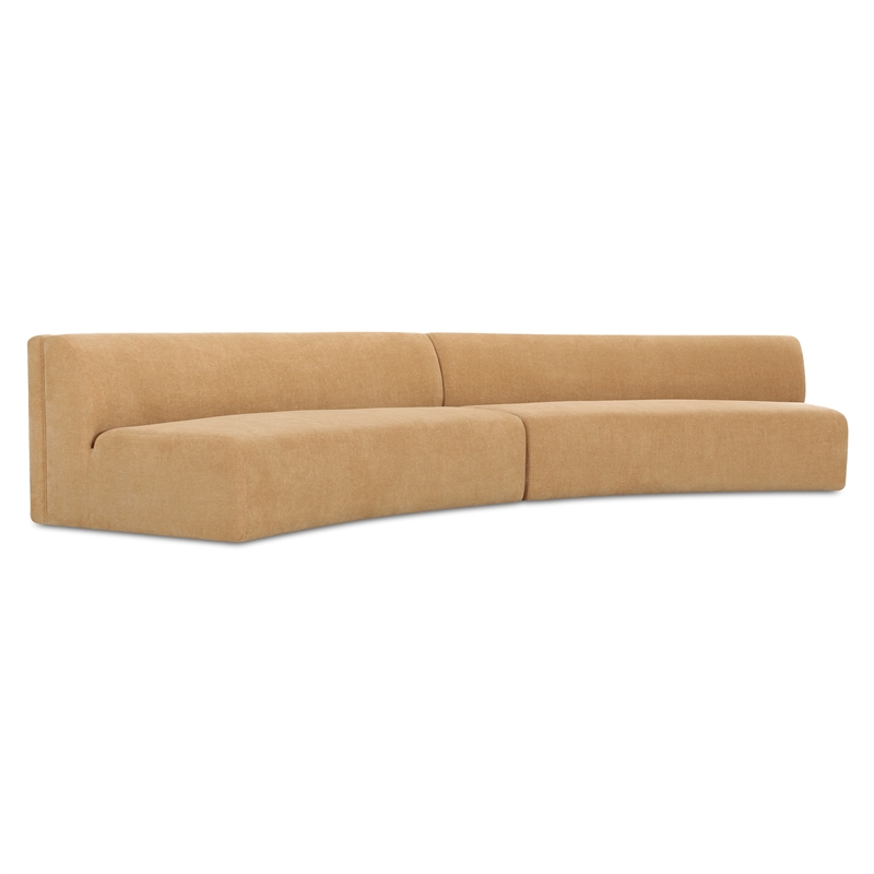 Moe's Home Collection Naomi Modular Sectional Fabric Yellow