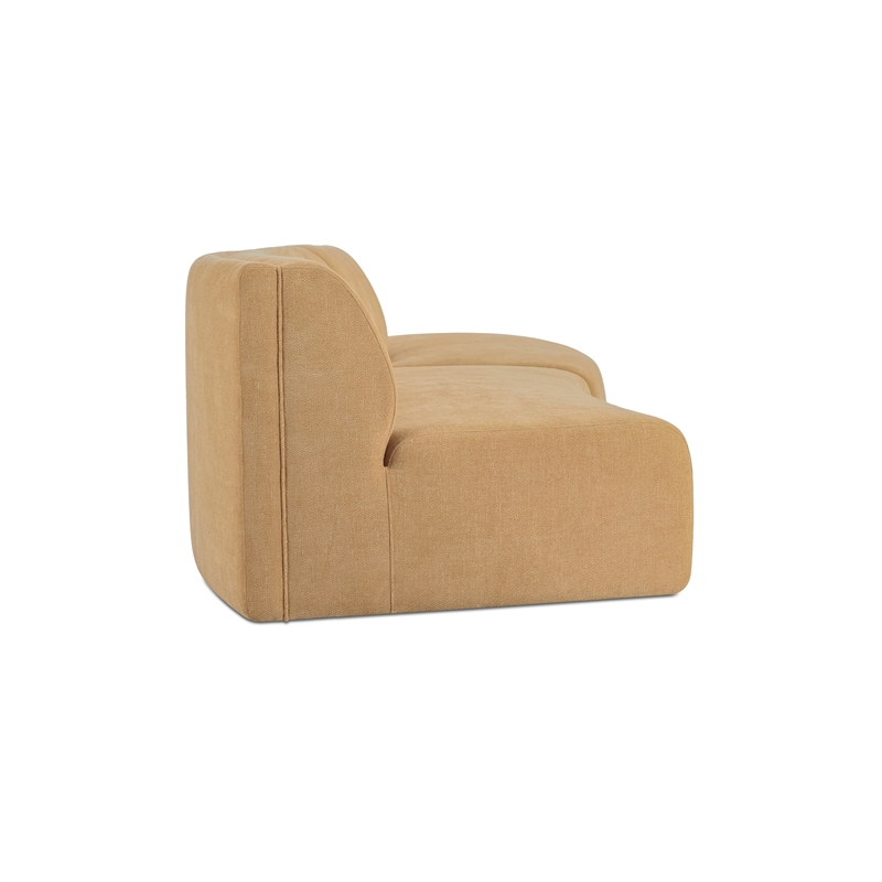Moe's Home Collection Naomi Modular Sectional Fabric Yellow