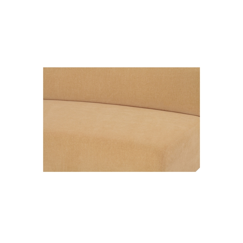 Moe's Home Collection Naomi Modular Sectional Fabric Yellow