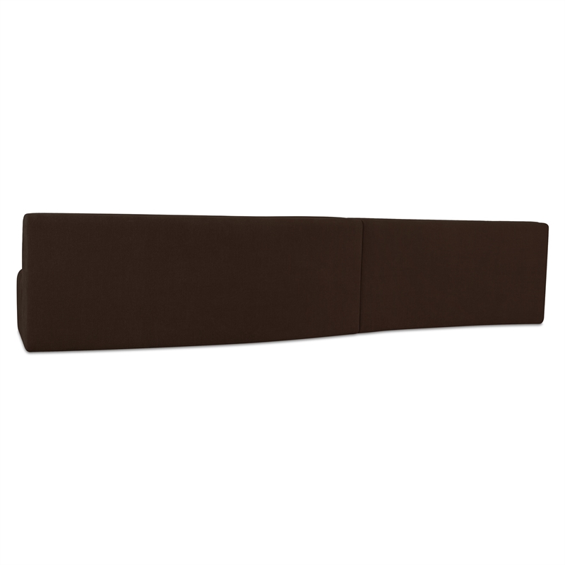 Moe's Home Collection Naomi Modular Sectional Fabric Brown