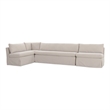 Moe's Home Collection Fable Modular Sectional Fabric Beige
