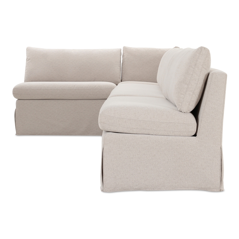 Moe's Home Collection Fable Modular Sectional Fabric Beige
