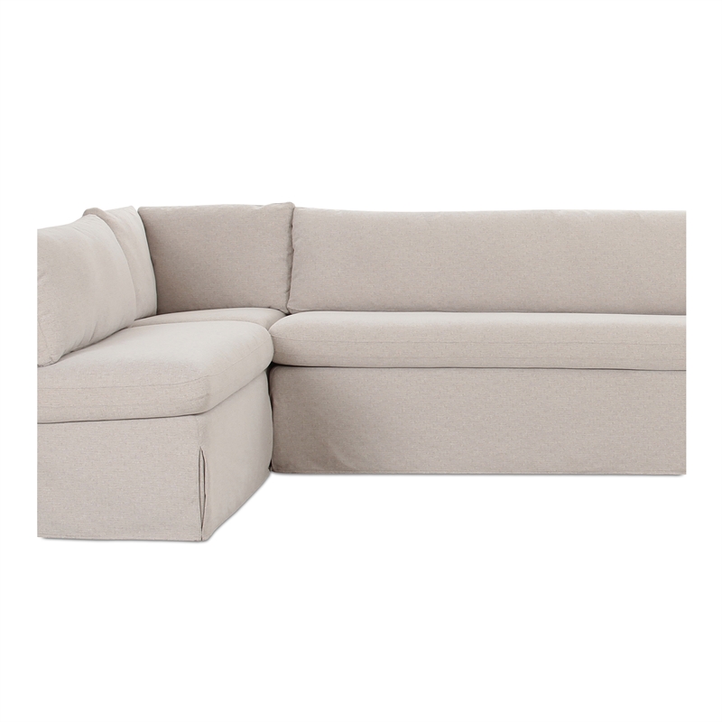 Moe's Home Collection Fable Modular Sectional Fabric Beige