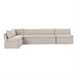 Moe's Home Collection Fable Modular Sectional Fabric Beige