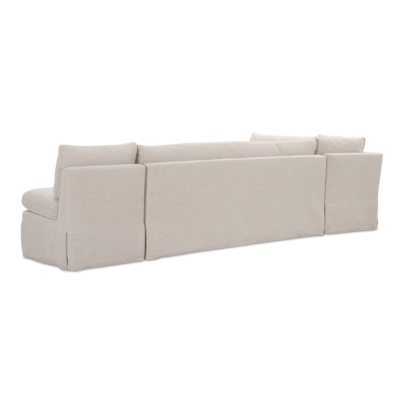Moe's Home Collection Fable Modular Sectional Fabric Beige