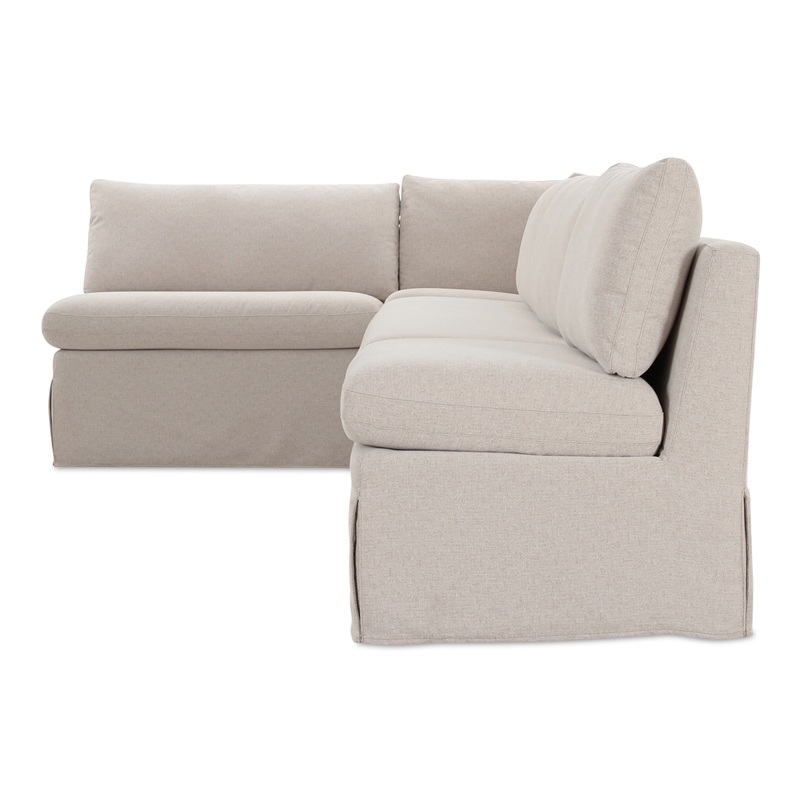 Moe's Home Collection Fable Modular Sectional Fabric Beige