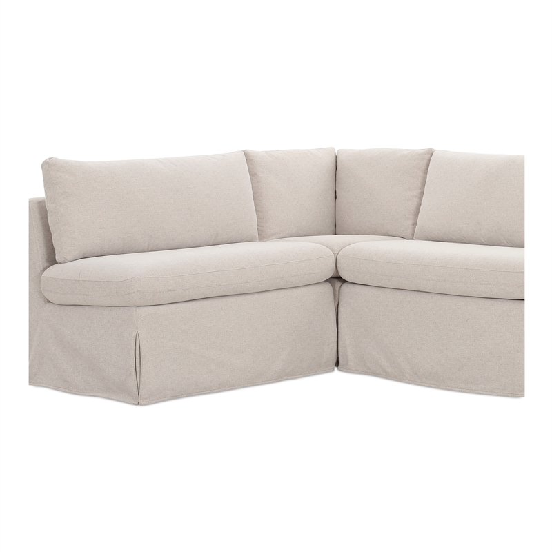Moe's Home Collection Fable Modular Sectional Fabric Beige