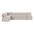 Moe's Home Collection Fable Modular Sectional Fabric Beige