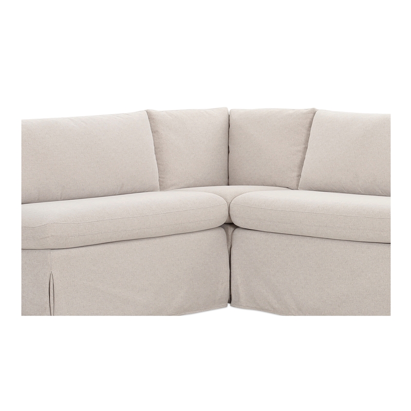 Moe's Home Collection Fable Modular Sectional Fabric Beige