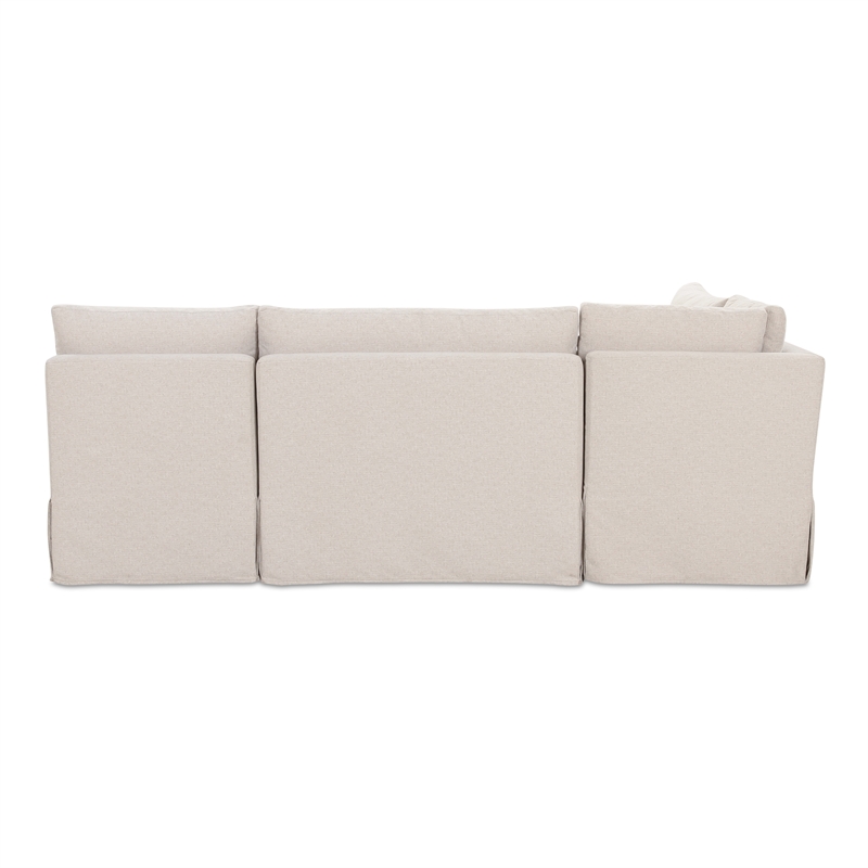 Moe's Home Collection Fable Modular Sectional Fabric Beige